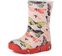 Ladeheid Botas de Agua Zapatos de Seguridad Calzado Unisex Niños Niñas SwkBW 28 (Mariposa, 35/36 EU)