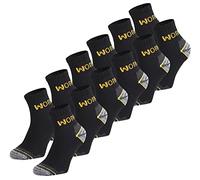 Ladeheid Calcetines de Trabajo (Lote de 6 12) AT009 (Gris Oscuro (12 Pack), 43-46)