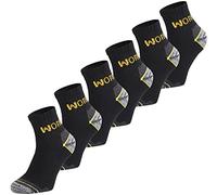 Ladeheid Calcetines de Trabajo (Lote de 6 12) AT009 (Gris Oscuro (6 Pack), 39-42)