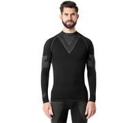 Ladeheid Camiseta Térmica Hombre Manga Larga - Ropa Interior Hombre Deportiva, Transpirable y Secado rápido - Top Funcional para Invierno y Actividades Deportivas LAGI001 (Negro/Khaki, XL)