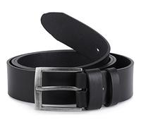 Ladeheid Cinturón de Cuero para Hombre Talla Grande L11(Negro-2, 140 cm x 4 cm (Largo total 157,5 cm))