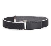 Ladeheid Cinturón Elástico para Niños 0-15 Años 32-90 cm P15 (Negro/Blanco, 8-15 Años)