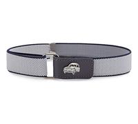 Ladeheid Cinturón Elástico para Niños 62 cm x 2,5 cm P15S (Gris/Negro/Coche)