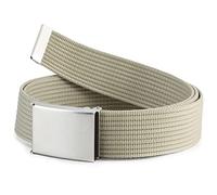 Ladeheid Cinturón en Tejido para Hombre P90 (Beige, 125 cm x 4 cm)