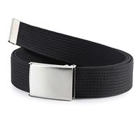 Ladeheid Cinturón en Tejido para Hombre P90 (Negro, 180 cm x 4 cm)