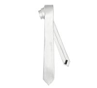 Ladeheid Corbata clásica para hombre, brillante, perfecta para la oficina y celebraciones, colores variados - Ideal para reuniones de negocios, bodas TMS-6 (150cm x 6cm, Plata)