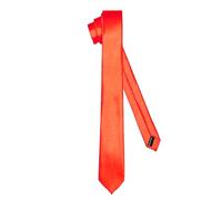 Ladeheid Corbata clásica para hombre, brillante, perfecta para la oficina y celebraciones, colores variados - Ideal para reuniones de negocios, bodas TMS-6 (150cm x 6cm, Rojo)