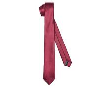 Ladeheid Corbata clásica para hombre, brillante, perfecta para la oficina y celebraciones, colores variados - Ideal para reuniones de negocios, bodas TMS-5 (150cm x 5cm, Vino)