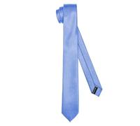 Ladeheid Corbata clásica para hombre, brillante, perfecta para la oficina y celebraciones, colores variados - Ideal para reuniones de negocios, bodas TMS-6 (150cm x 6cm, Azul)