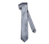 Ladeheid Corbata clásica para hombre, brillante, perfecta para la oficina y celebraciones, colores variados - Ideal para reuniones de negocios, bodas TMS-8 (150cm x 8cm, Grafito)