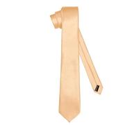 Ladeheid Corbata clásica para hombre, brillante, perfecta para la oficina y celebraciones, colores variados - Ideal para reuniones de negocios, bodas TMS-8 (150cm x 8cm, Cobre)