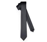 Ladeheid Corbata clásica para hombre, mate, perfecta para la oficina y celebraciones, colores variados - Ideal para reuniones de negocios, bodas TMM-6 (150cm x 6cm, Negro)