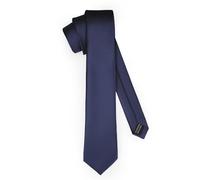 Ladeheid Corbata clásica para hombre, mate, perfecta para la oficina y celebraciones, colores variados - Ideal para reuniones de negocios, bodas TMM-8 (150cm x 8cm, Azul Oscuro)