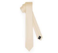 Ladeheid Corbata clásica para hombre, mate, perfecta para la oficina y celebraciones, colores variados - Ideal para reuniones de negocios, bodas TMM-5 (150cm x 5cm, Beige)
