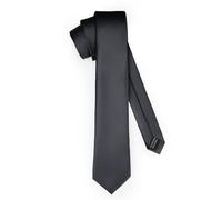 Ladeheid Corbata clásica para hombre, mate, perfecta para la oficina y celebraciones, colores variados - Ideal para reuniones de negocios, bodas TMM-7 (150cm x 7cm, Negro)