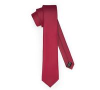 Ladeheid Corbata clásica para hombre, mate, perfecta para la oficina y celebraciones, colores variados - Ideal para reuniones de negocios, bodas TMM-8 (150cm x 8cm, Vino)