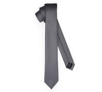 Ladeheid Corbata clásica para hombre, mate, perfecta para la oficina y celebraciones, colores variados - Ideal para reuniones de negocios, bodas TMM-6 (150cm x 6cm, Grafito)