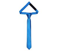 Ladeheid Corbata para niños para chicos - Aspecto elegante brillante, Pre-atada con cierre autoadherente, Perfecta para ocasiones especiales - Corbata de clip estilosa TKS (31cm x 4cm, Azul Marino)