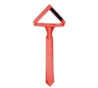 Ladeheid Corbata para niños para chicos - Aspecto elegante brillante, Pre-atada con cierre autoadherente, Perfecta para ocasiones especiales - Corbata de clip estilosa TKS (31cm x 4cm, Rojo)