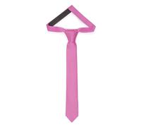 Ladeheid Corbata para niños para chicos - Aspecto elegante mate, Pre-atada con cierre de velcro, Perfecta para ocasiones especiales - Corbata de clip estilosa TKM (31cm x 4cm, Rosa)