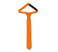 Ladeheid Corbata para niños para chicos - Aspecto elegante mate, Pre-atada con cierre de velcro, Perfecta para ocasiones especiales - Corbata de clip estilosa TKM (31cm x 4cm, Naranja)