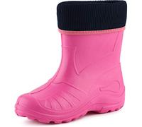 Ladeheid EVA Botas de Agua Botas de Lluvia Infantiles Unisexo de Goma para Niños y Niñas Zapatos Impermeables KL058 (Rosa, 29 EU)