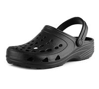 Ladeheid EVA Zuecos Clog Mules Zapatos Unisexo Adulto Freetime (Negro, 41/42 EU)