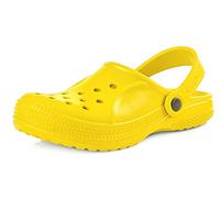 Ladeheid EVA Zuecos Clog Zapatos Unisexo Niños Niñas KL055 (Amarillo, 35 EU)