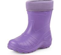 Ladeheid KL050 - Botas de agua para niños, ligeras e impermeables, térmicas, morado, 35 EU