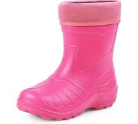 Ladeheid KL050 - Botas de agua para niños, ligeras e impermeables, térmicas, Rosa., 35 EU