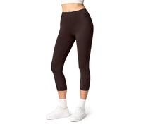 Ladeheid Leggins 3/4 Mallas Deportivas Mujer Leggings para Deporte Leggins Capri Leggings Pirata de Verano para Mujeres LA40-132 (Marrón, XL)