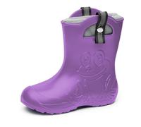 Ladeheid Niños Botas de Goma Ultraligeras con Forro Térmico para Niñas y Niños Antideslizantes Botas de Lluvia Zapatos para Lluvia LA-CA-Frog245 (Azul Marino, 28/29 EU)