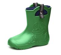 Ladeheid Niños Botas de Goma Ultraligeras con Forro Térmico para Niñas y Niños Antideslizantes Botas de Lluvia Zapatos para Lluvia LA-CA-Frog245 (Verde Oliva, 34/35 EU)