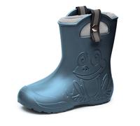 Ladeheid Niños Botas de Goma Ultraligeras con Forro Térmico para Niñas y Niños Antideslizantes Botas de Lluvia Zapatos para Lluvia LA-CA-Frog245 (Verde Oliva, 34/35 EU)