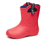 Ladeheid Niños Botas de Goma Ultraligeras con Forro Térmico para Niñas y Niños Antideslizantes Botas de Lluvia Zapatos para Lluvia LA-CA-Frog245 (Verde Oliva, 34/35 EU)