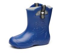 Ladeheid Niños Botas de Goma Ultraligeras con Forro Térmico para Niñas y Niños Antideslizantes Botas de Lluvia Zapatos para Lluvia LA-CA-Frog245 (Verde Oliva, 34/35 EU)