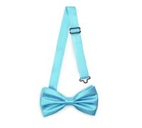 Ladeheid Pajarita elegante para hombre - brillante, ajustable, perfecta para boda, fiesta, oficina. Ideal para hombres, mujeres, adolescentes BMS (12cm x 6cm, Turquesa)