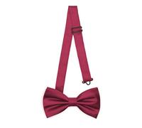 Ladeheid Pajarita elegante para hombre - brillante, ajustable, perfecta para boda, fiesta, oficina. Ideal para hombres, mujeres, adolescentes BMS (12cm x 6cm, Vino)