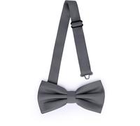 Ladeheid Pajarita elegante para hombre - mate, ajustable, perfecta para boda, fiesta, oficina. Ideal para hombres, mujeres, adolescentes - Un gran regalo BMM (12cm x 6cm, Grafito)