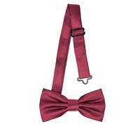 Ladeheid Pajarita para niños - Preatada, banda ajustable, diseño brillante, ideal para bodas, cumpleaños, inicio escolar - Resistente y elegante BKS (10cm x 5cm, Vino)