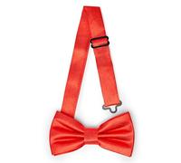 Ladeheid Pajarita para niños - Preatada, banda ajustable, diseño brillante, ideal para bodas, cumpleaños, inicio escolar - Resistente y elegante BKS (10cm x 5cm, Rojo)