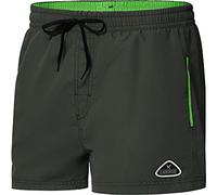 Ladeheid Trajes de Baño de Hombre Pantalones Cortos de Playa LAZA1001 (Titanio Luz Verde, XL)