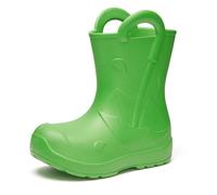 Ladeheid x Camminare Botas de Agua Niña y Niño EVA - Zapatos de Lluvia para Niños Unisex, Bota de Goma Impermeable, Antideslizante y Ligero, Calzado Infantil LA-CA-20 (Verde, 22/23 EU)