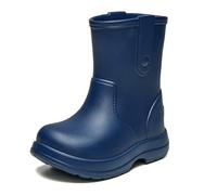 Ladeheid x Camminare Botas de Agua Niña y Niño EVA - Zapatos de Lluvia para Niños Unisex, Bota de Goma Impermeable, Antideslizante y Ligero, Calzado Infantil LA-CA-18 (Azul Marino, 26/27 EU)