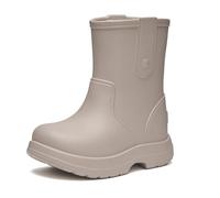 Ladeheid x Camminare Botas de Agua Niña y Niño EVA - Zapatos de Lluvia para Niños Unisex, Bota de Goma Impermeable, Antideslizante y Ligero, Calzado Infantil LA-CA-18 (Beige Claro, 34/35 EU)
