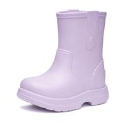 Ladeheid x Camminare Botas de Agua Niña y Niño EVA - Zapatos de Lluvia para Niños Unisex, Bota de Goma Impermeable, Antideslizante y Ligero, Calzado Infantil LA-CA-18 (Lila Claro, 34/35 EU)