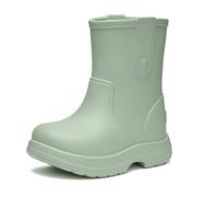 Ladeheid x Camminare Botas de Agua Niña y Niño EVA - Zapatos de Lluvia para Niños Unisex, Bota de Goma Impermeable, Antideslizante y Ligero, Calzado Infantil LA-CA-18 (Verde Oliva, 22/23 EU)