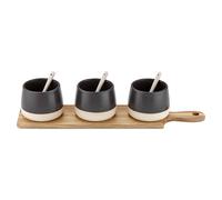 Ladelle Bol & Cuchara Paleta Juego - Host Serie - Madera Bandeja & Tazón de