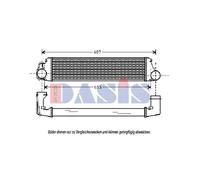 Intercooler Aletas Soldadas Apto para BMW 3er Touring E46 540x129x50