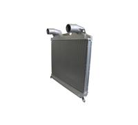 Ladeluftkühler HELLA Kühlrippen gelötet Aluminio 665 mm - 877 mm para MAN TGA